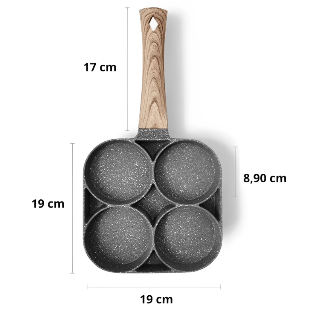 Combo Sartén Antiadherente de 4 y 3 Puestos - REVO